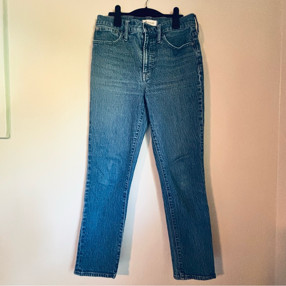 Madewell Medium Blue The Perfect Vintage Jean Straight Leg Size 28